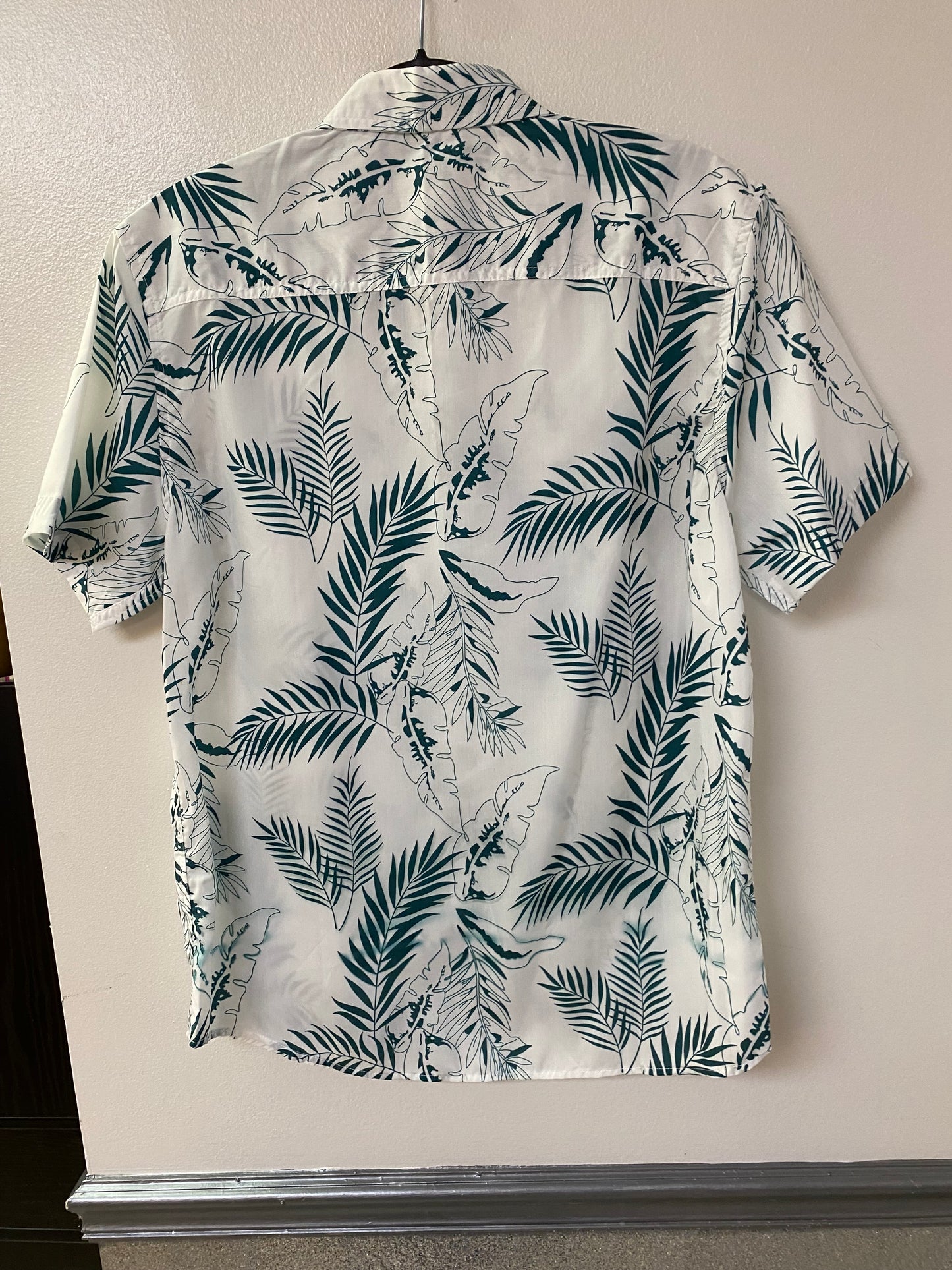 Tropical short sleeve button down shirt