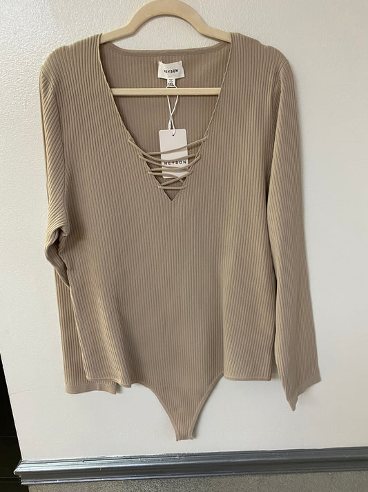 Heyson Beige Bodysuit