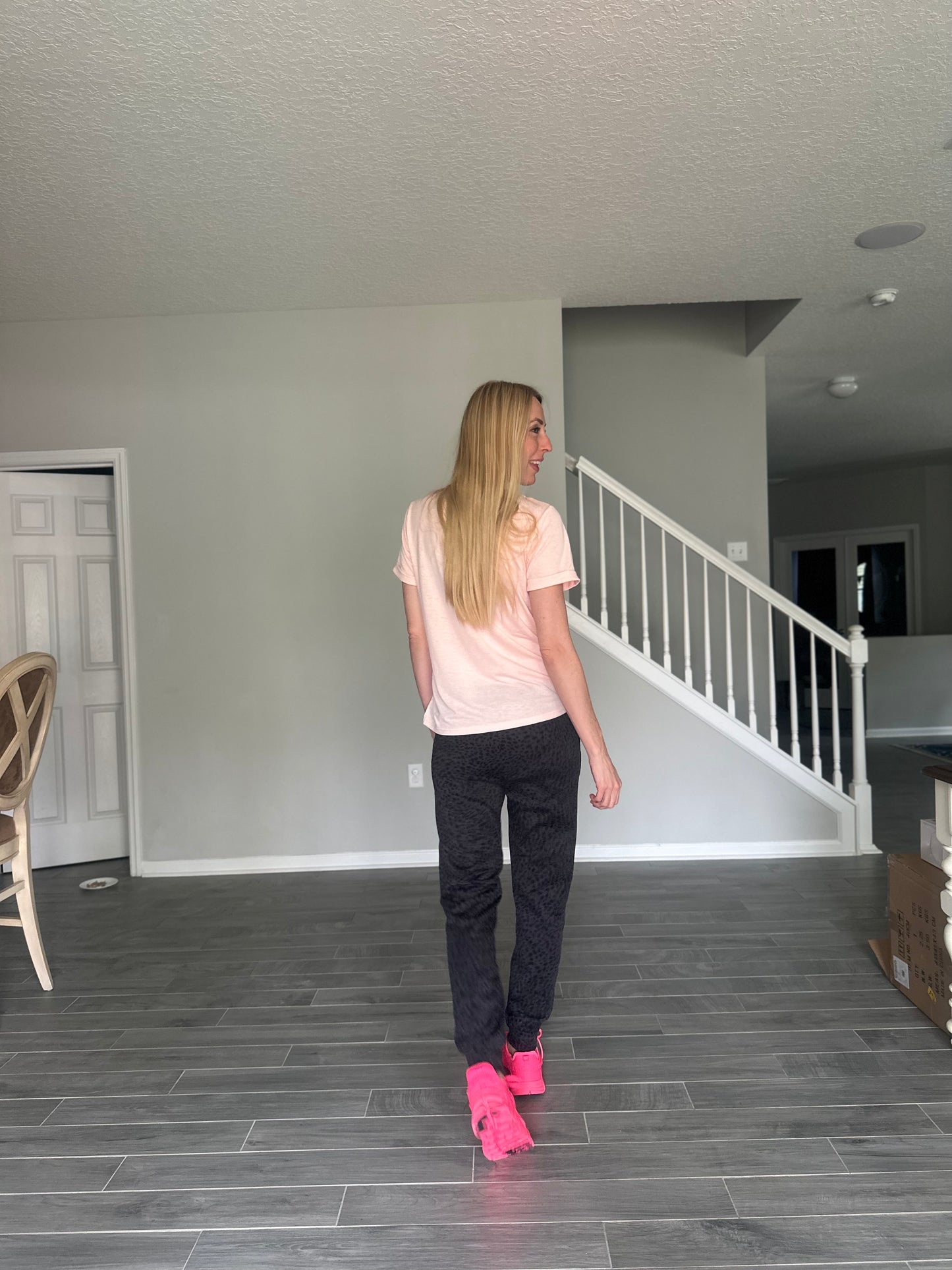 Basic Bae Leopard Print Joggers with Pockets