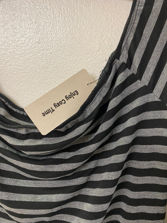 Off the shoulder striped blouse