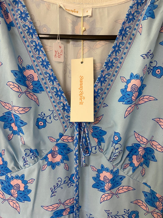 Long sleeve floral maxi dress