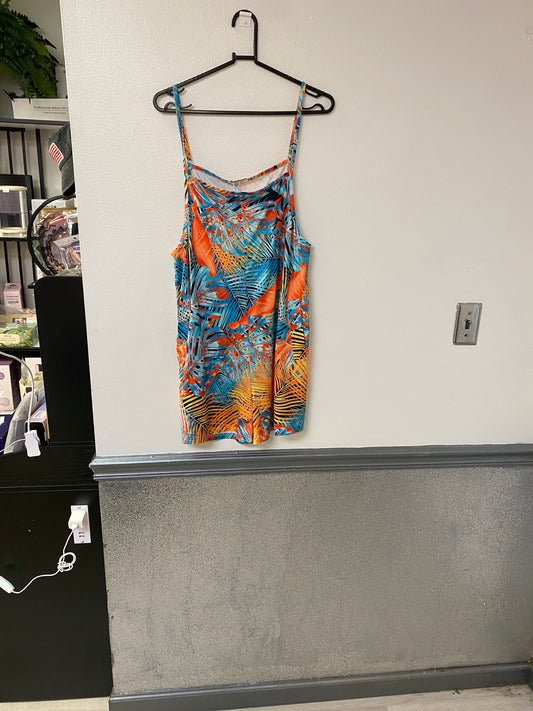 Vibrant tropical romper