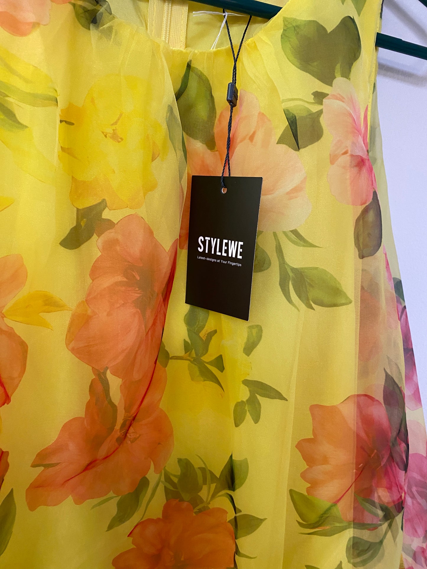 Yellow floral oversized sundress