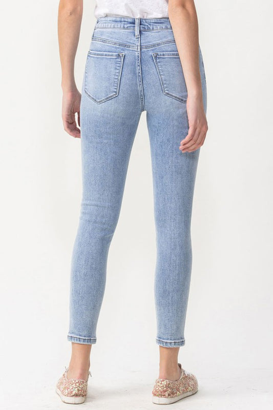 Talia High Rise Crop Skinny Jeans