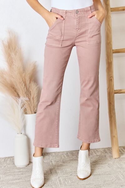 Happenstance RISEN Full Size High Rise Ankle Flare Jeans
