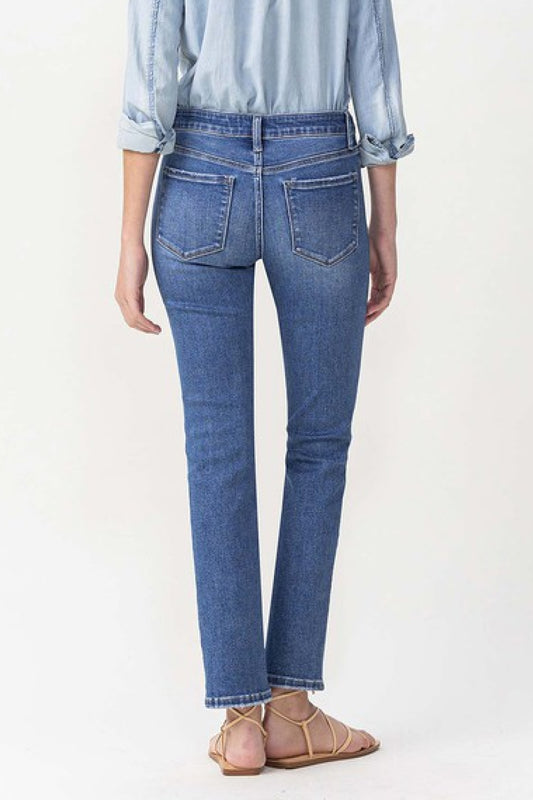 Maggie Midrise Slim Ankle Straight Jeans