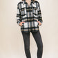 Love Tree Plaid Button Up Shacket