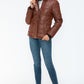 YMI Pocketed Zip Up Turtleneck Puffer Jacket