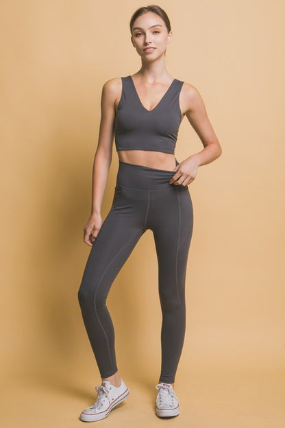 Love Tree High Waist Leggings with Side Pockets