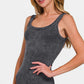 Zenana Ribbed Scoop Neck Tank