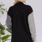 Celeste Full Size Striped Button Up Dropped Shoulder Shacket