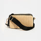 Fame Straw Contrast Crossbody Bag