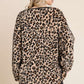 Culture Code Leopard Faux Fur Round Neck Top