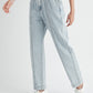 MABLE Pleated Front Detail Straight Jeans