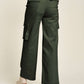 Davi & Dani Flap Pocket Mid Rise Cargo Pants