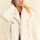 Davi & Dani Faux Fur Zip Up Jacket