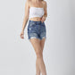 RISEN High Rise Distressed Denim Shorts