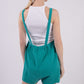 VERY J Sleeveless Double Gauze Overalls with Pockets