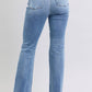 Judy Blue Full Size Raw Hem High Rise Bootcut Jeans