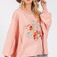 SAGE + FIG Flower Patch Dropped Shoulder Oversize Top