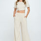 RENEE C Linen Wide Leg Pants with Pockets