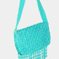 Fame Beaded Fringe Rectangle Shoulder Bag