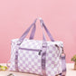 Zenana Checkered Multi-Pocket Travel Bag