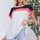 Celeste Full Size Color Block Round Neck Short Sleeve T-Shirt