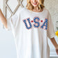 HOPELY USA Graphic Round Neck T-Shirt