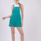 VERY J Sleeveless Double Gauze Overalls with Pockets