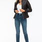 Snobbish PU Leather Biker Jacket with Side Zip Pockets