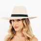 Fame Basket Weave Straw Sun Hat