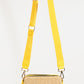 Fame Straw Contrast Crossbody Bag