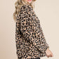 Culture Code Leopard Faux Fur Round Neck Top