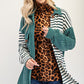 Celeste Full Size Striped Button Up Dropped Shoulder Shacket