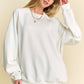 Davi & Dani Round Neck Raglan Sleeve Sweatshirt