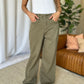 RFM Full Size High Rise Garment Dye Wide Leg  Jeans