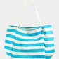 Fame Stripe Contrast Tote Bag