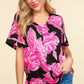 Haptics Floral Drop Shoulder T-Shirt