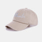 Zenana Washed ATLANTA Embroidered Baseball Cap