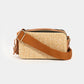 Fame Straw Contrast Crossbody Bag