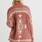 VERYJ/LOVERICHE Open Front Long Sleeve Cardigan