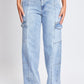 YMI Jeanswear High-Rise Straight Cargo Jeans