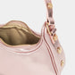 Fame Star Button Trim Hobo Handbag