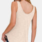 Zenana Curved Hem Round Neck Tank