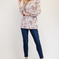 Celeste Full Size Paisley Round Neck Balloon Sleeve Top