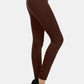 Yelete Full Size Seamless Fleece Lined Leggings