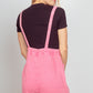 VERY J Sleeveless Double Gauze Overalls with Pockets