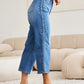 Judy Blue Full Size Braid Side Detail Wide Leg Jeans