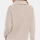 Zenana Half Zip Long Sleeve Sweater